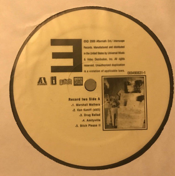 Eminem - The Marshall Mathers LP (2000) - Mint- 2 LP Record 2008 Aftermath Interscope USA 180 gram Vinyl & Insert - Hip Hop - Shuga Records