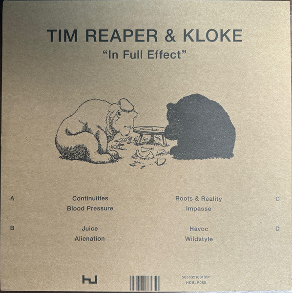 Tim Reaper & Kloke - In Full Effect - New 2 LP Record 2024 Hyperdub UK Vinyl - Jungle - Shuga Records