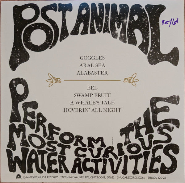 Post Animal - Post Animal Perform the Most Curious Water Activities (2015) - New LP Record 2024 Shuga Records Marshmallow Sky Vinyl & Numbered - Chicago Psychedelic Rock - Shuga Records