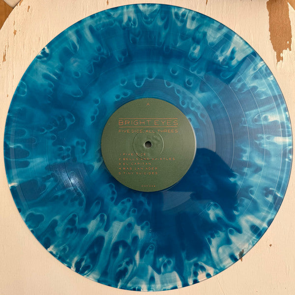 Bright Eyes - Five Dice, All Threes - Mint- 2 LP Record 2024 Barnes & Noble Exclusive Ghostly Blue Vinyl - Pop Rock / Indie Folk - Shuga Records