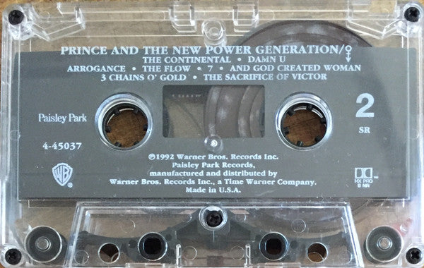 Prince And The New Power Generation - Love Symbol - VG+ Cassette 1992 Paisley Park Warner USA Tape - Pop / Funk / Soul / Minneapolis Sound - Shuga Records