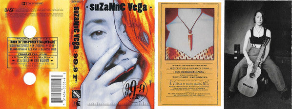 Suzanne Vega - 99.9 F° - VG+ Cassette 1992 A&M USA Tape - Alternative Rock / Folk Rock - Shuga Records