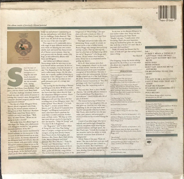 Duke Ellington & Teresa Brewer - It Don't Mean A Thing If It Ain't Got That Swing (1973) - Mint- LP Record 1981 Columbia USA Vinyl - Jazz / Swing / Big Band - Shuga Records