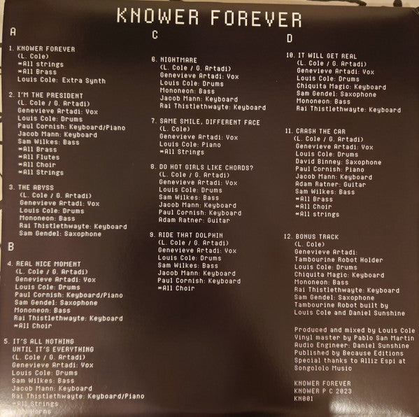 Signed Autographed - KNOWER - Knower Forever - Mint- 2 LP Record 2024 Self-released USA Red Vinyl / Jazz / Jazz-Funk / Experimental - Shuga Records