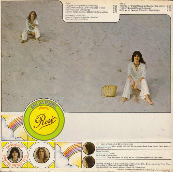 Ash Ra Tempel - Starring Rosi - VG+ LP Record 1973 Kosmische Musik Germany Quadraphonic Vinyl - Krautrock / Psychedelic Rock / Prog Rock - Shuga Records