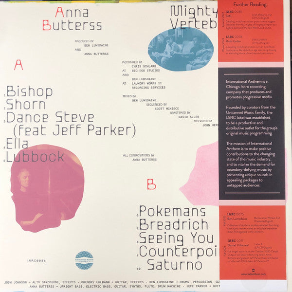 Anna Butterss - Mighty Vertebrate - New LP Record 2024 International Anthem Black Vinyl & OBI - Jazz - Shuga Records
