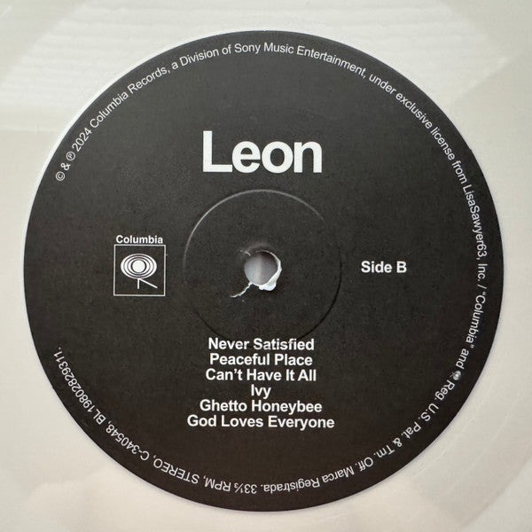 Leon Bridges - Leon - Mint- LP Record 2024 Columbia Target Exclusive Bone Vinyl - Soul / Neo Soul / R&B - Shuga Records