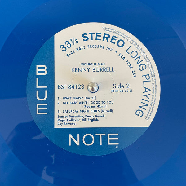 Kenny Burrell - Midnight Blue (1963) - New LP Record 2024 Blue Note 180 gram Blue Vinyl - Soul-Jazz - Shuga Records