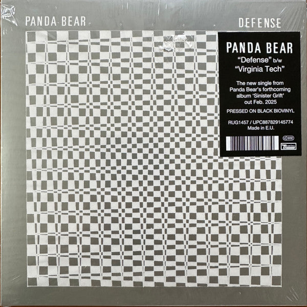 Panda Bear - Defense / Virginia Tech - New 7" Single Record 2024 Domino Vinyl - Indie Rock / Psychedelic - Shuga Records
