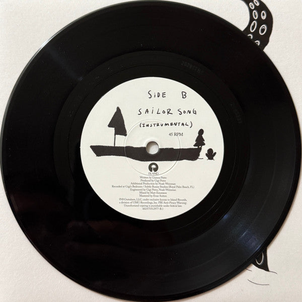 Gigi Perez - Sailor Song / Instrumental - New 7" Single Record 2025 Island Vinyl - Pop - Shuga Records