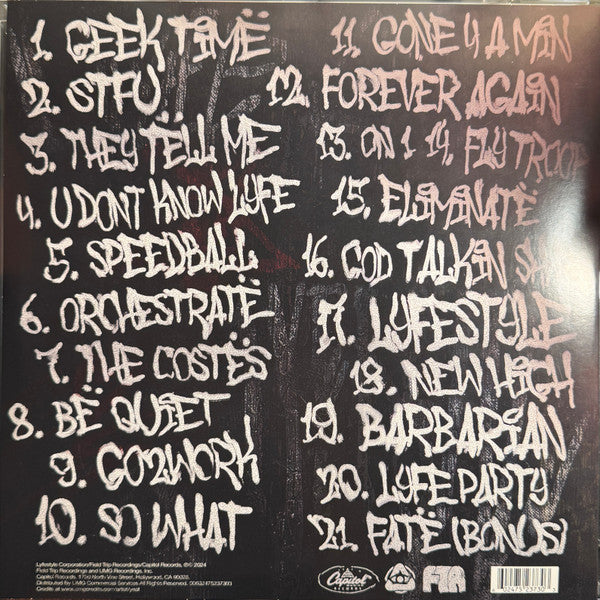 Yeat - Lyfestyle - Mint- 2 lP Record 2024 Field Trip Capitol USA Vinyl - Hip Hop / Trap / Experimental - Shuga Records