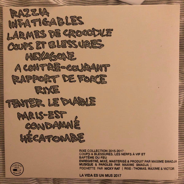 Rixe - Collection (2017) - New LP Record 2024 La Vida Es Un Mus UK Black Vinyl - Punk / Oi