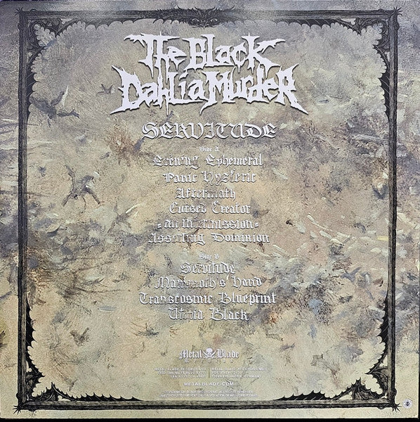 The Black Dahlia Murder - Servitude - Mint- LP Record 2024 Metal Blade Cursed Creation Vinyl, Insert & Download - Shuga Records