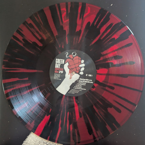 Green Day - American Idiot 20 (2004) - Mint- 2 LP Record 2024 Reprise USA Red & Black Splatter Vinyl & Insert - Pop Punk / Pop Rock