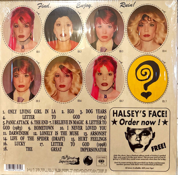 Halsey - The Great Impersonator - Mint- 2 LP Record 2025 Columbia Y2K Edition Translucent Pink Vinyl & Inserts - Pop - Shuga Records