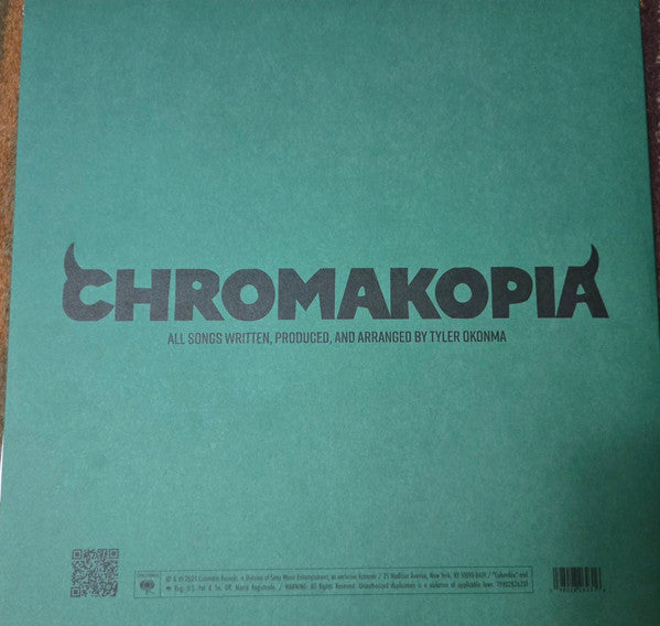 Tyler, The Creator - Chromakopia - Mint- 2 LP Record 2024 Columbia Green Vinyl, Numbered & Poster - Hardcore Hip-Hop / Neo Soul / Experimental