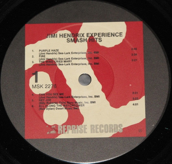 Jimi Hendrix Experience – Smash Hits (1968) - VG+ LP Record 1980s Reprise USA Vinyl - Psychedelic Rock - Shuga Records