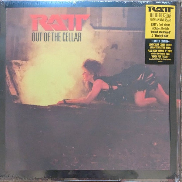 Ratt - Out Of The Cellar (1984) - New LP Record 2024 Atlantic Red & Black Splatter Vinyl, Bonus 7" Single, 3D Lenticular Cover - Hard Rock / Glam / Heavy Metal - Shuga Records