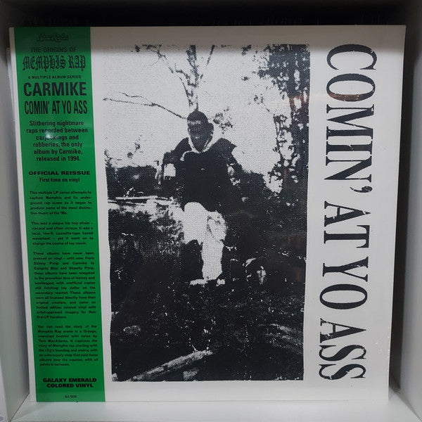 Carmike - Comin' At Yo Ass (1994) - New LP Record 2024 Now-Again Galaxy Emerald Vinyl, OBI & Booklet - Memphis Rap / Gangsta - Shuga Records