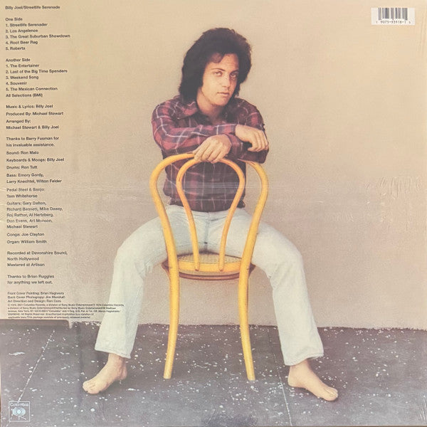 Billy Joel - Streetlife Serenade (1974) - New LP Record 2024 Columbia USA Vinyl - Pop Rock / Soft Rock - Shuga Records