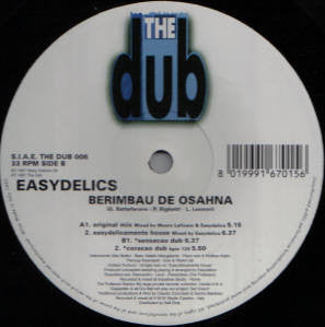Easydelics – Berimbau De Osahna - VG+ 12" Single Record 1997 The Dub Italy Vinyl - House / Latin
