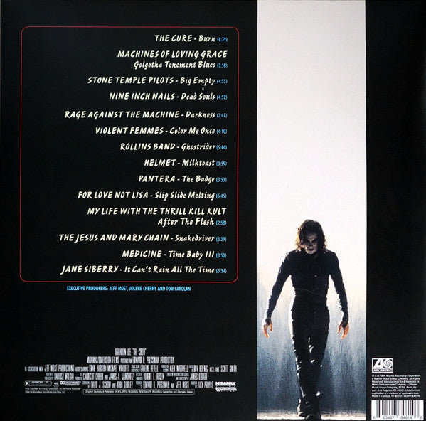 Various - The Crow (Original Motion Picture 1994) - New 2 LP Record 2024 Atlantic Clear & Red Vinyl - Soundtrack - Shuga Records