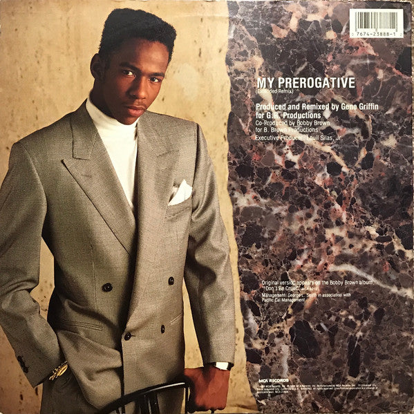 Bobby Brown - My Prerogative (Extended Remix) - Mint- 12" Single Record 1988 MCA USA Vinyl - R&B / New Jack Swing - Shuga Records