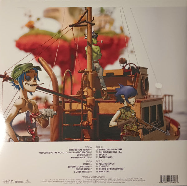 Gorillaz - Plastic Beach (2010) - Mint- 2 LP Record 2019 Warner Parlophone Vinyl - Rock / Alternative Rock / Trip-Hop / Electronica