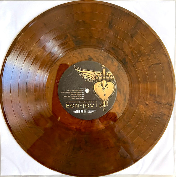Bon Jovi - Greatest Hits - Mint- LP Record 2024 Universal Music Target Exclusive Tiger Eye Vinyl - Pop Rock / Hard Rock - Shuga Records
