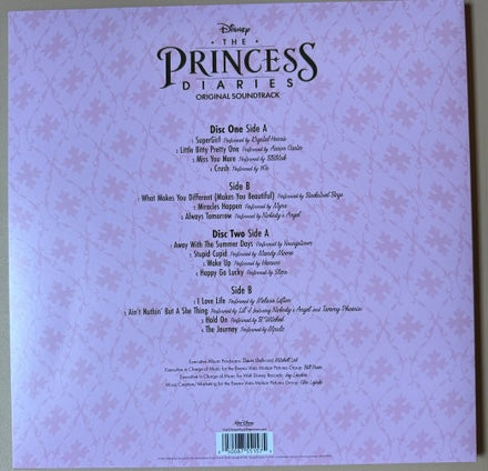 Various - The Princess Diaries Original Soundtrack (2001) - New 2 LP Record 2024 Walt Disney Clear w/ Blue Splatter Vinyl - Soundtrack - Shuga Records