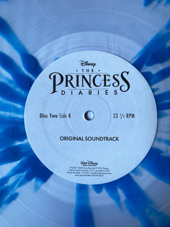 Various - The Princess Diaries Original Soundtrack (2001) - New 2 LP Record 2024 Walt Disney Clear w/ Blue Splatter Vinyl - Soundtrack - Shuga Records