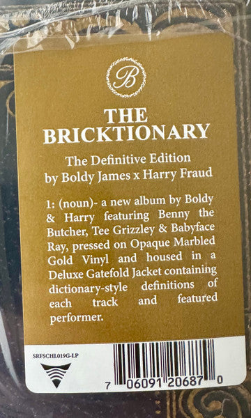Boldy James & Harry Fraud - The Bricktionary - New LP Record 2024 Surf School Gold Vinyl - Hip Hop / Hardcore Hip-Hop - Shuga Records
