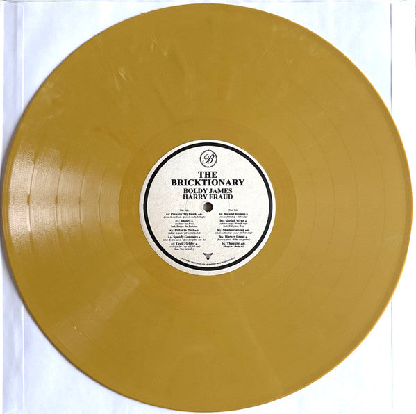Boldy James & Harry Fraud - The Bricktionary - New LP Record 2024 Surf School Gold Vinyl - Hip Hop / Hardcore Hip-Hop - Shuga Records
