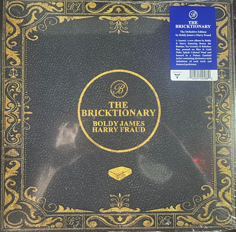 Boldy James & Harry Fraud - The Bricktionary - New LP Record 2024 Surf School Blue & Gold Flake Splash Vinyl - Hardcore Hip Hop - Shuga Records