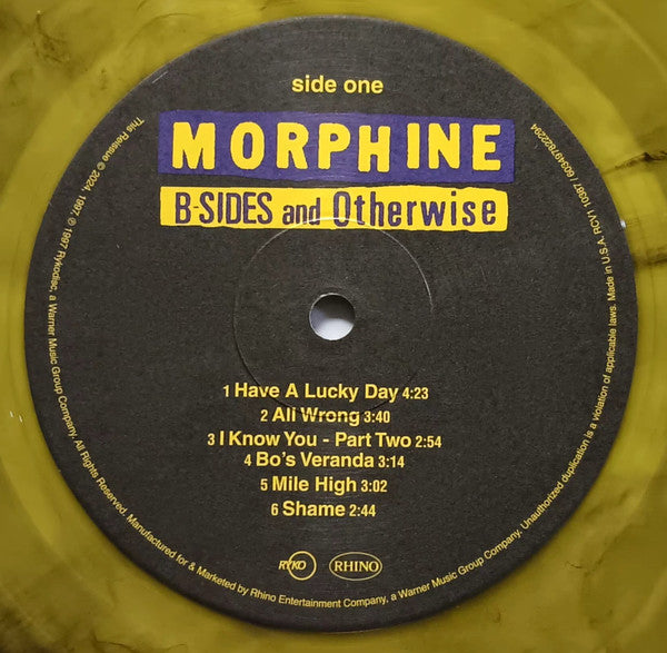 Morphine - B Sides and Otherwise (1997) - New LP Record 2024 RSD Black Friday Rhino Yellow & Black Vinyl - Alternative Rock - Shuga Records