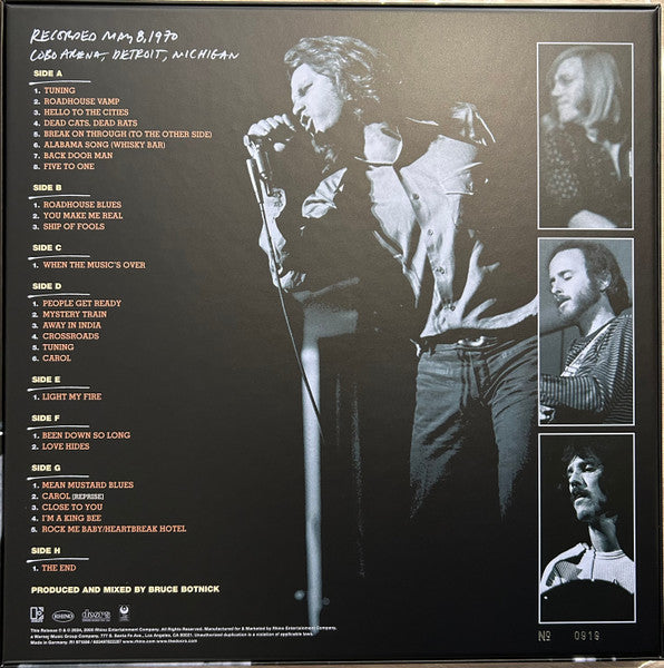 The Doors - Live in Detroit (1970) - Mint- 4 LP Record Store Day Black Friday 2024 Elektra Rhino RSD Vinyl & Numbered - Psychedelic Rock / Blues Rock - Shuga Records