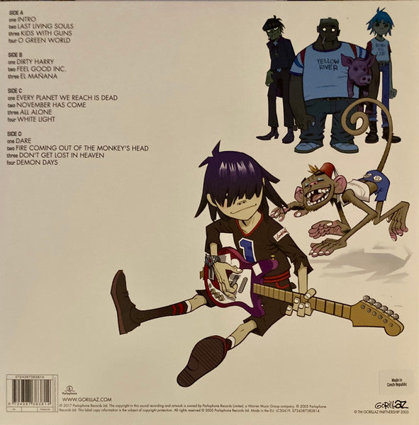 Gorillaz - Demon Days (2005) - New 2 LP Record 2024 Warner Parlophone Vinyl - Pop Rock / Hip Hop / Trip Hop / Downtempo - Shuga Records