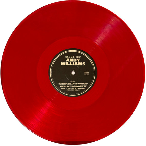 Andy Williams - Best Of Andy Williams (1991) - Mint- LP Record 2022 Curb Barnes & Noble Exclusive Clear Red Vinyl - Pop / Jazz Vocal - Shuga Records