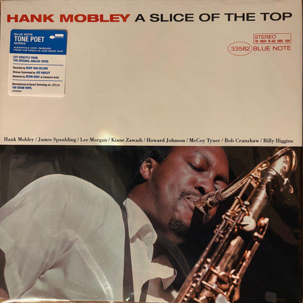 Hank Mobley - A Slice Of The Top (1979) - New LP Record 2024 Blue Note Tone Poet Series Vinyl - Hard Bop - Shuga Records