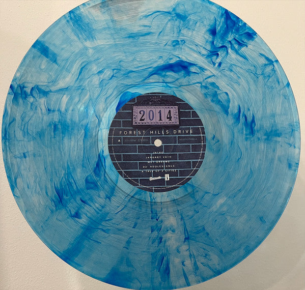 J. Cole - 2014 Forest Hills Drive (2014) - Mint- 2 LP Record 2024 Interscope Dreamville 10th Anniversary Edition Blue Marble Transparent Vinyl - Hip Hop - Shuga Records