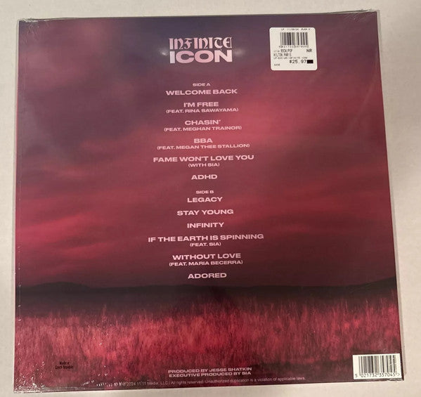 Paris Hilton - Infinite Icon - New LP Record 2024 Walmart Exclusive 11 11 Media Interplanetary Pink - Pop / Dance-pop - Shuga Records