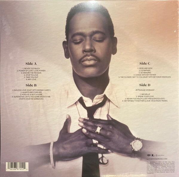 Luther Vandross - Never Too Much: Greatest Hits - New 2 LP Record 2024 Epic Vinyl - Soul / Funk