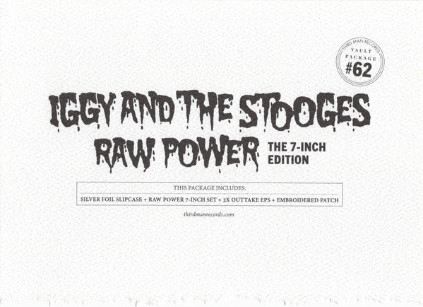 Iggy And The Stooges - Raw Power (The 7-Inch Edition)(1972)- New 6x 7" Single Box Set 2024 Third Man Vault 62 Colored Vinyl - Garage Rock / Hard Rock / Punk - Shuga Records