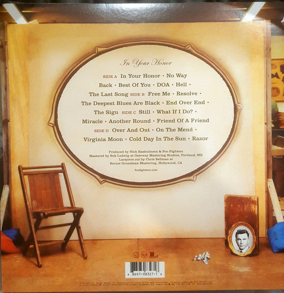 Damaged Cover - Foo Fighters - In Your Honor (2005) - New 2 LP Record 2011 RCA Roswell Vinyl & Download - Alternative Rock - Shuga Records