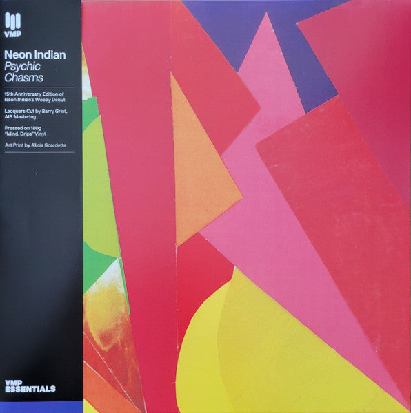 Neon Indian - Psychic Chasms (2009) - New LP Record 2024 Vinyl Me Please Club Yellow, Pink, Green Tri-Color 180 gram Vinyl - Electronic / Synth-pop / New Wave - Shuga Records