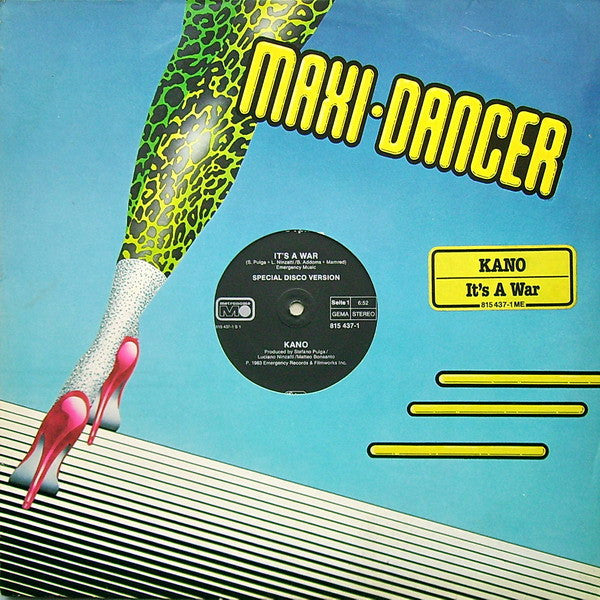 Kano - It's A War / Ahjia - VG+ 12" Single 1983 Metronome Germnay Vinyl - Italo-Disco - Shuga Records