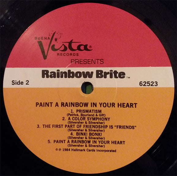 Rainbow Brite - Paint A Rainbow In Your Heart - VG+ LP Record 1984 Buena Vista USA Original Vinyl - Children's - Shuga Records