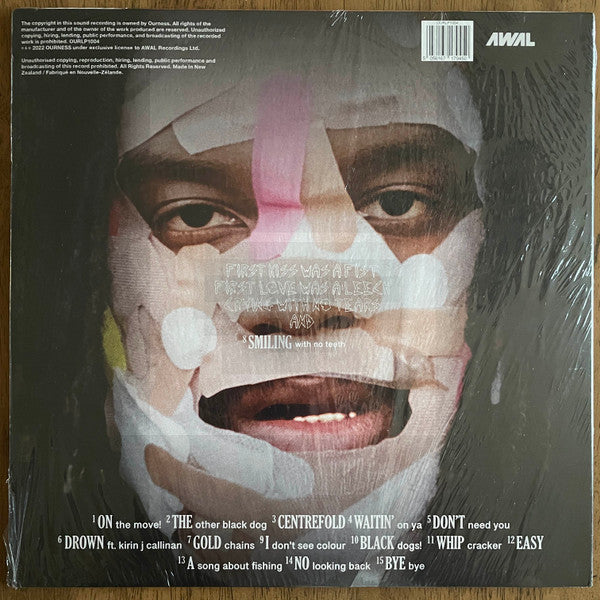 Genesis Owusu - Smiling With No Teeth (2022) - Mint- (Vg+ cover) 2 LP Record 2024 Ourness AWAL Australia Red Vinyl & Insert - Jazz-Funk / Contemporary R&B