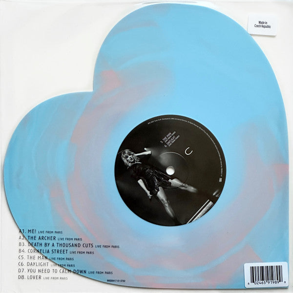 Taylor Swift - Lover (Live From Paris) - New 2 LP Record 2025 Republic 8" Shape Pink-In-Yellow Swirl/Pink-In-Blue Swirl Vinyl - Pop / Dance-pop - Shuga Records