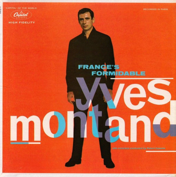 Yves Montand - France's Formidable - Mint- LP Record 1959 Capitol USA Mono Original Vinyl - Pop / Chanson - Shuga Records